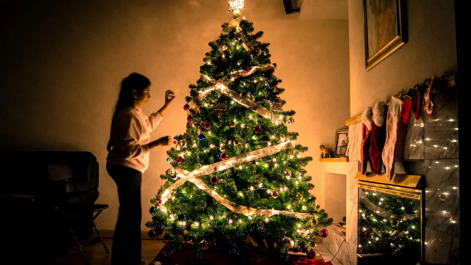 decorar casa árbol de navidad